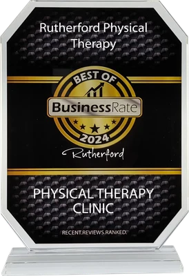 Rutherford Physical Therapy, Best of 2024 Physical Therapy Clinic award from BusinessRate